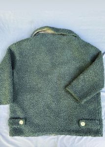 Cozy Green Sherpa Jacket