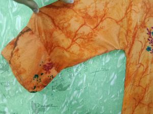 Orange Embroidered Kurta For Women