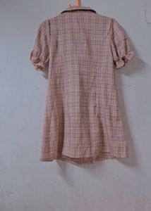 Cute Peachy Korean Aline Dress