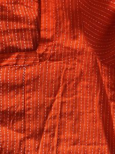Orange Square Neck Top