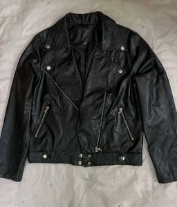 black leather jacket for women