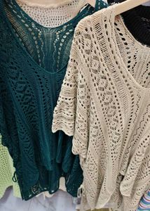 Brown Crochet Cover-Up