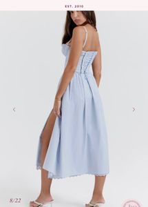House Of CB Jamie Soft Blue Midi Dress