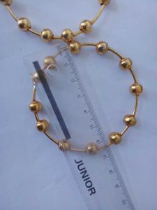 Gold Ball Bangle Set