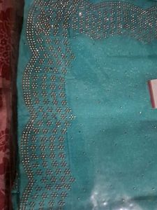 Sky-blue Jimchoo Saree