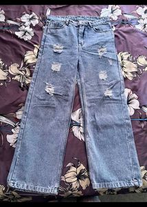 Blue Ribbed Jean