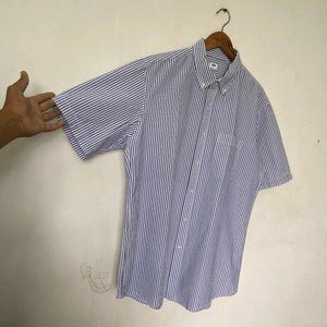 Uniqlo Striped Seersucker Shirt