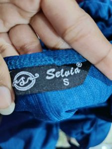 Stylish Blue Crop Top