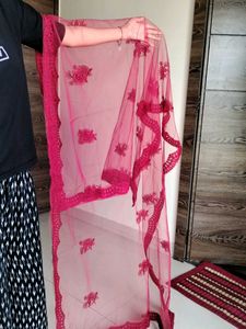 Pink Stitched Lehanga