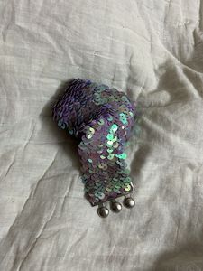 💜🩵🤍Iridescent Sequin Snap Belt ✨