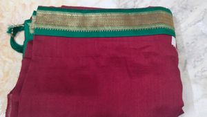 Beautiful saree. soft fabrics.small border.unused.