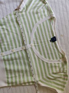 Striped Button-Down Top