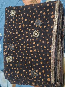 Saree With Stiched Blouse
