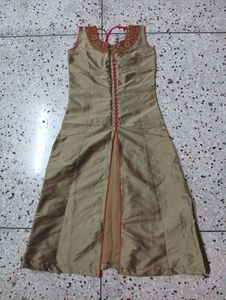 Front Cut Kurti Skirt Set