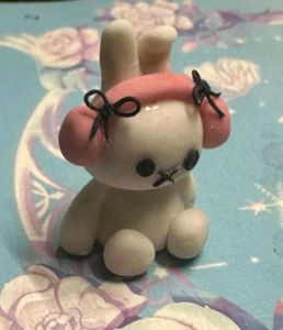 Cute Bunny Charm Keychain