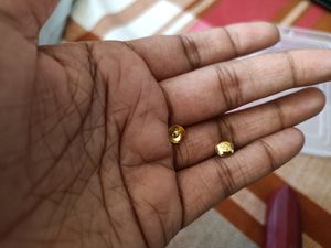 925 Pure Silver Earrings With Gold Plated