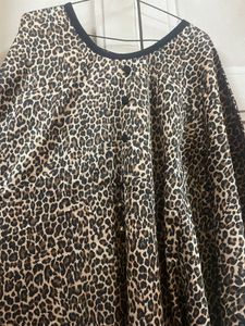 LEOPARD PRINT KAFTAN KURTI