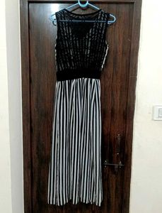 Striped Sleeveless Maxi Dress