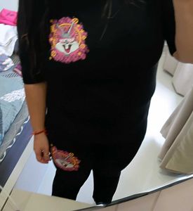 Graphic Print Tee Coordset M Size