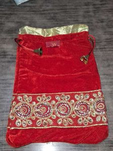 Red Velvet Pouch