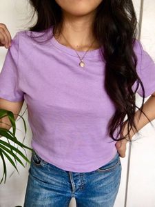 Lilac Crop Top
