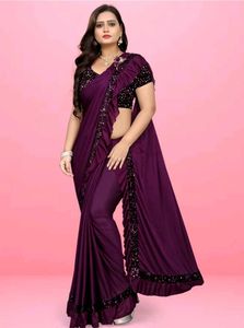 Elegant Purple Saree