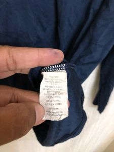 A4 Blue Long Sleeve T Shirt