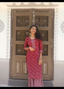 kutchi work pure cotton Elegant Kurta Set