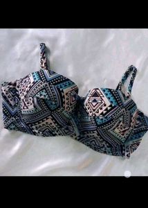 42 D Bikini Bra Aztec Print
