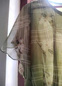 Green Floral Print Dress