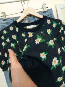 Floral Knit Top