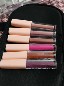 6 shades liquid lipsticks