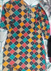 Colorful Print Dress