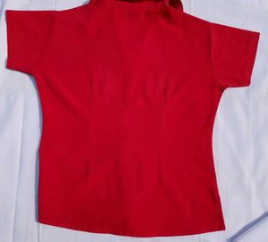 Attractive Red Short Shirt For Women