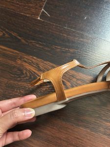 Tan Slingback Sandals