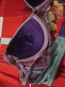 Elegant Lace Trim Bra - Size Unknown 34 to 36