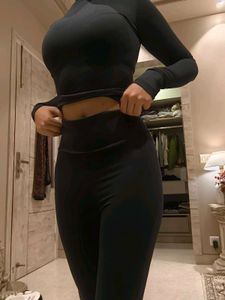 Black Active Wear Co Ord Set