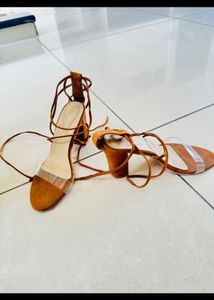 nude knotted beautiful heels
