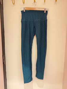Super Sexy Textured Teal Leggings