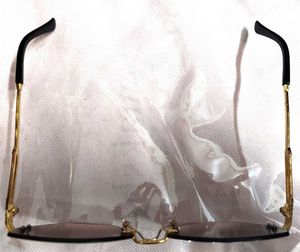 Rimless Brown Tinted Sunglasses