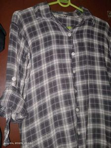 Plaid Button-Down Shirt