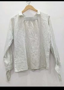 Light Grey Button-Down Shirt