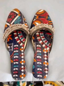 Ethnic Print Flats