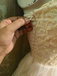 Cream Lace Party Dress