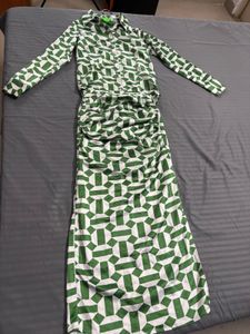 Green Geometric Print Cords