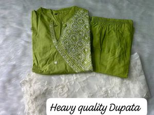 Lime Green Straight Suit