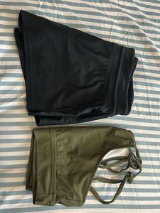 Olive &amp; Black Swim/ Active Set