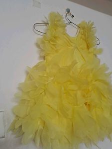 Yellow Ruffle Dress
