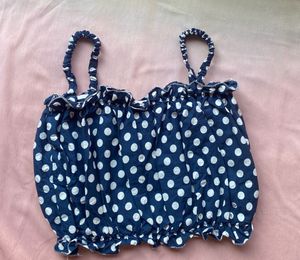 Polka Dot Crop Top