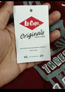 LEE COOPER Maroon Men&#39;s Tshirt